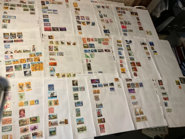 New Zealand stamps 43 leaves o