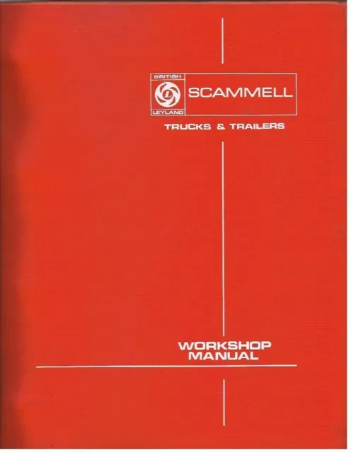 SCAMMELL ROUTEMAN 8x4 TRUCK CHASSIS ORIGINAL 1963 FACTORY MAINTENANCE MANUAL