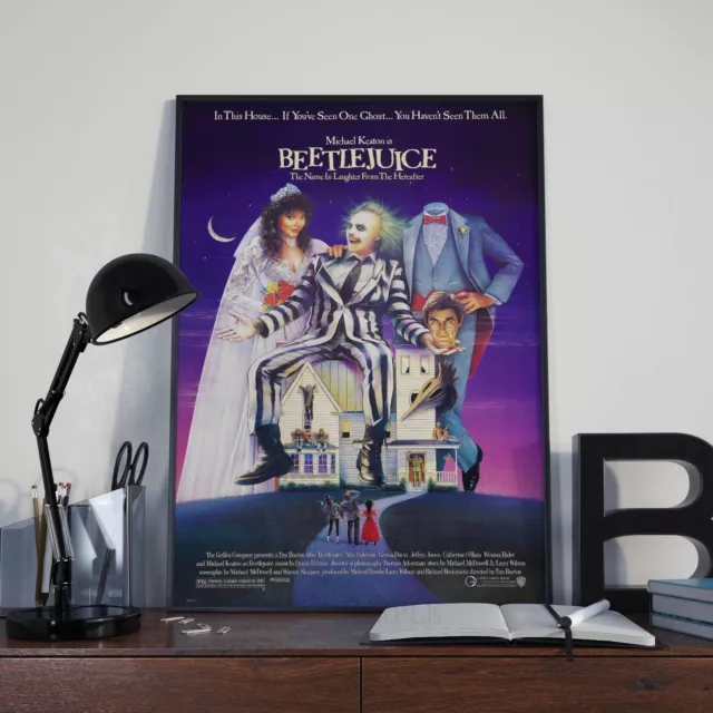 BeetleJuice Movie Film Poster Print Picture A3 A4