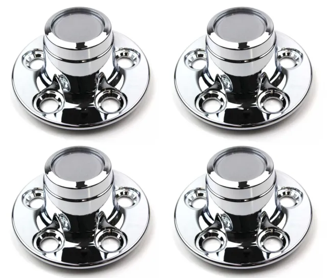 Ford Falcon AU BA BF FG FGX CHROME Interceptor Centre Caps Set of 4