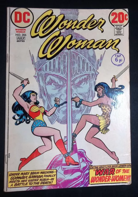 Wonder Woman #206 Bronze Age DC Comics VG/F