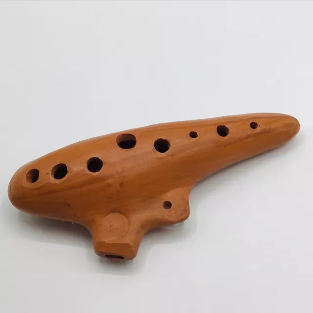 Vintage Ocarina “C” Antique Potato Flute Musical Instrument Terra Cotta Clay