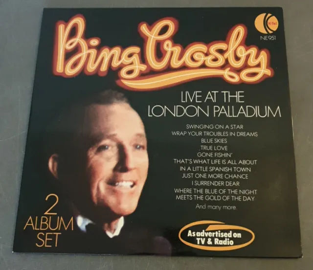 Bing Crosby – Live At The London Palladium K-Tel – NE 951 2 x Vinyl, LP, Album