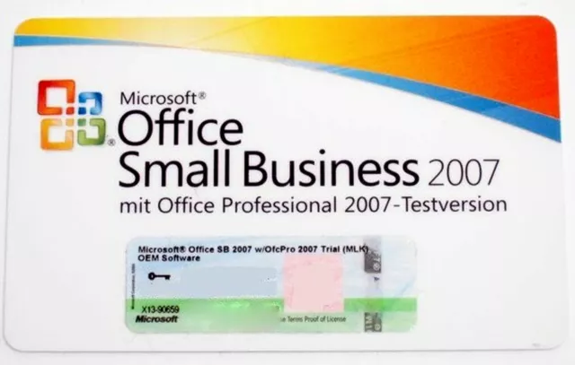 Microsoft Office 2007 Small Business MLK deutsch / inkl. MwSt.