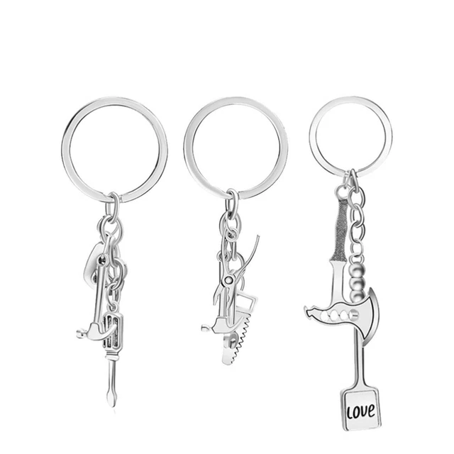 3 Pcs Porte-clés Mini Outils Porte-clés Créatifs Trousseau D'outils Personnalité
