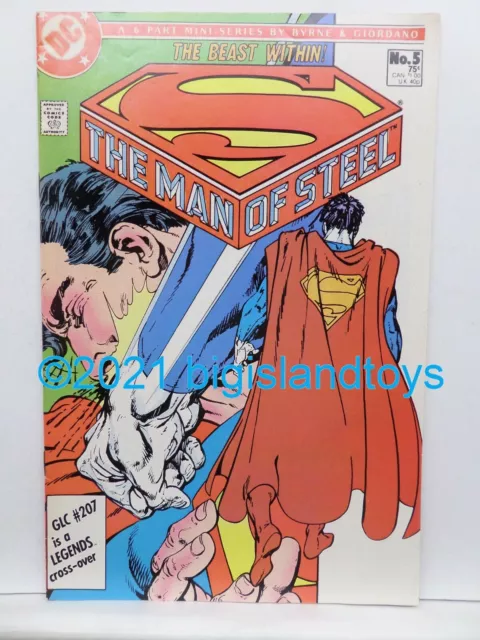 DC Comics Book 1986 Superman Man Of Steel Mini-Series 5 Bizarro John Byrne VF/NM