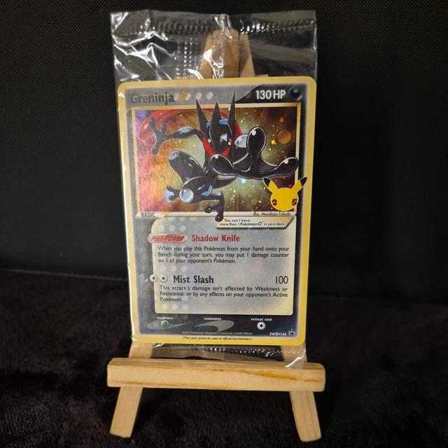 Pokemon TCG Greninja Gold Star Celebrations Promo SWSH144 — Near
