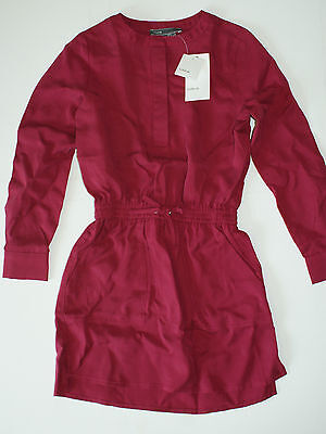 Vince Little Girls Crewneck Shrit Dress Size 6 Anemone Red VNAXG0240 NWT$114