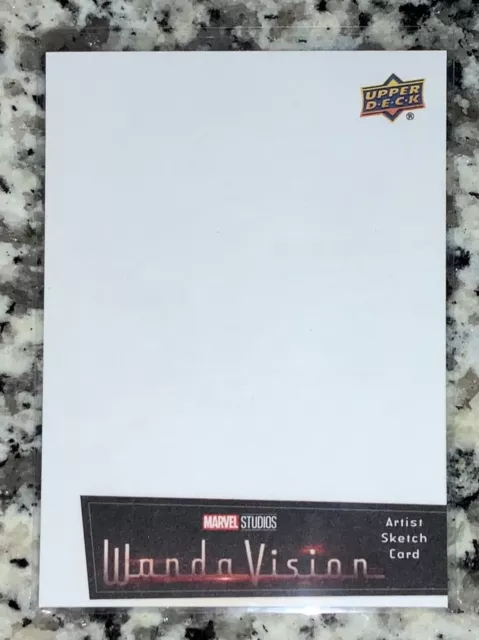 2022 Upper Deck UD Marvel Wanda Vision Blank Sketch Card 1/1