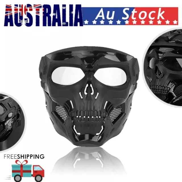 Skull Tactical Airsoft Masks Paintball Protective Full Face Mask Helmet Head New