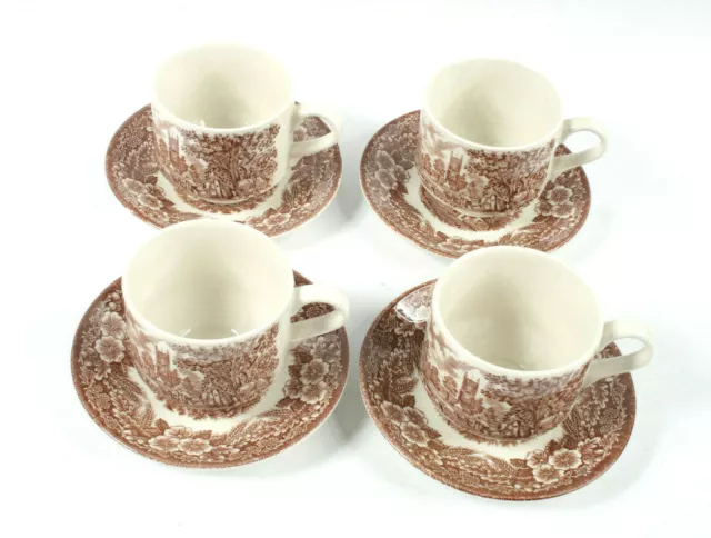 Broadhurst Ceramic Tea Cups and Saucers 'The Constable Series' 1776-1976 2