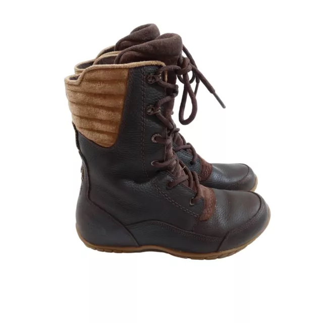 THE NORTH FACE Size 6 Purna Luxe Lace-Up Winter Boots Brown Tan 100g Primaloft