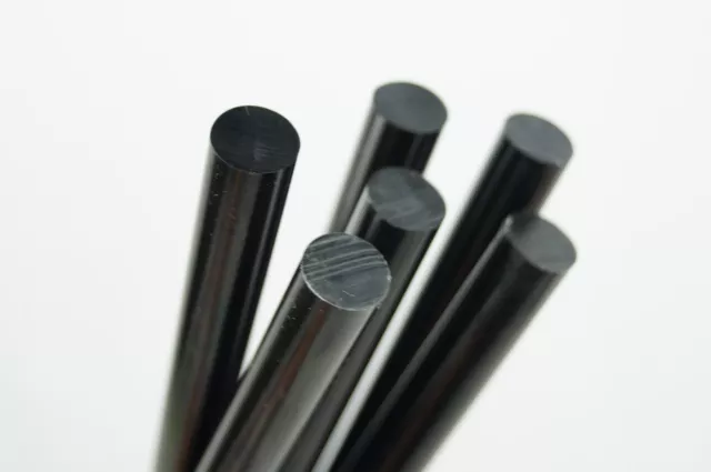 schwarze Klebesticks, Heißkleber, 11 mm x 200 mm, Menge 5 bis 100 Stück