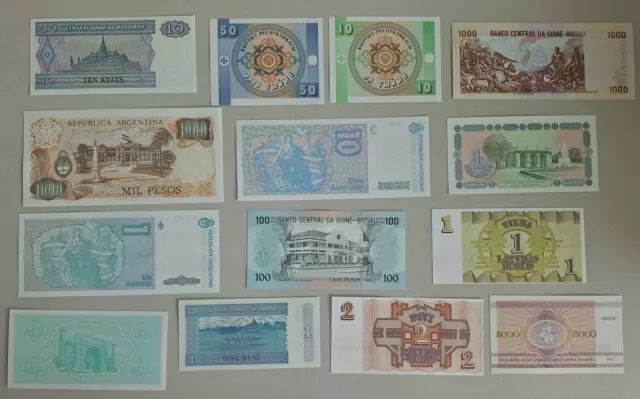 World Banknote Group - All New,,,  All Uncirculated Banknotes (14) 2