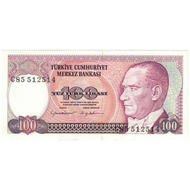 [#194262] Banknote, Turkey, 100 Lira, UNDATED (1984), KM:194a, AU