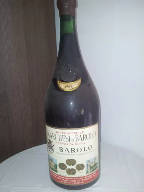 BAROLO MAGNUM CL 378 MARCHESI DI BAROLO Anno 1965 Già opera Pia