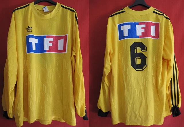 Maillot Adidas Coupe de France Bleu RTL #6 Porté Match Worn