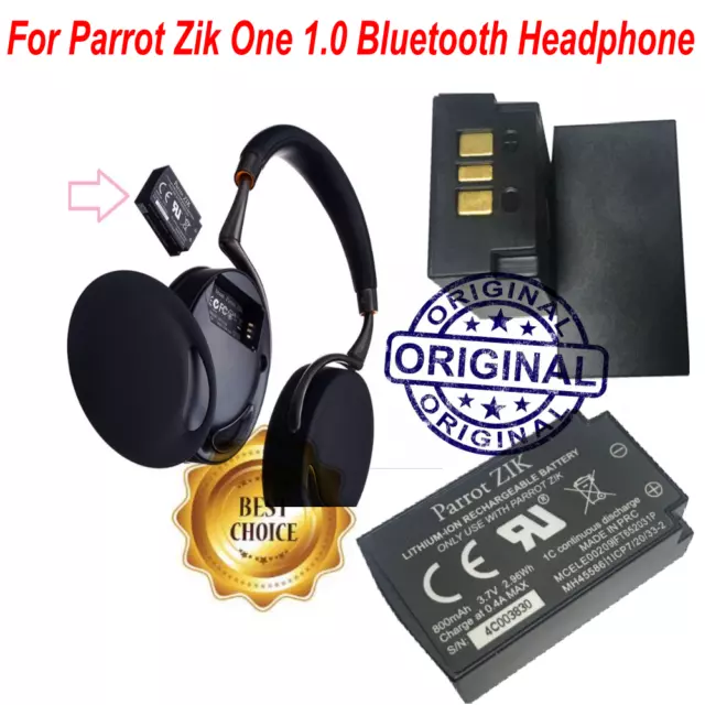 For Parrot ZIK One Zik 1.0 Bluetooth Headphone 3.7V 800mAh 2.96Wh Battery