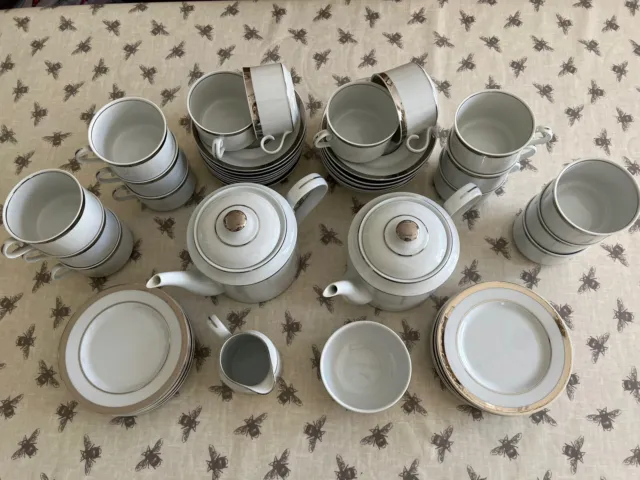 M&S Marks and Spencer Platinum Fine Bone China Afternoon Tea Service 10 settings