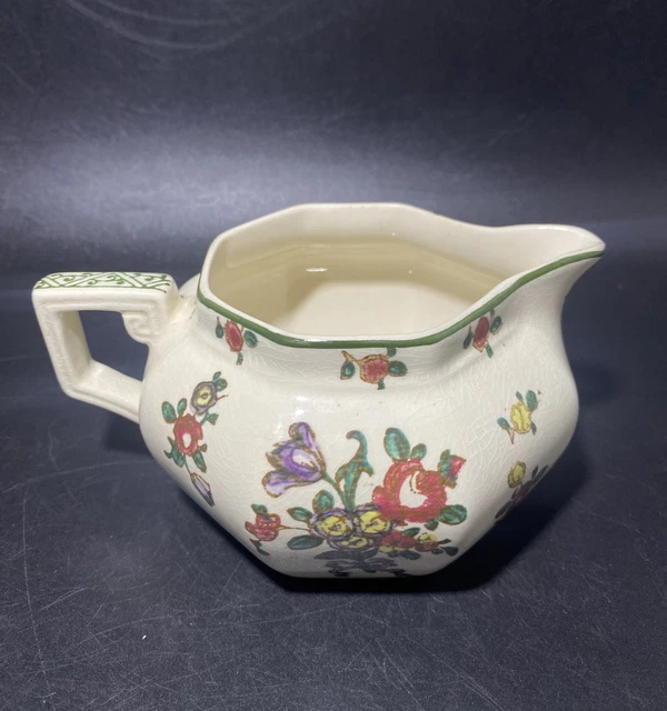 Royal Doulton Old Leeds Sprays D3548 Creamer / Milk Jug Rn 597783