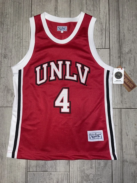 Larry Johnson #4 UNLV Rebels Original Retro Brand Commemorative Sz Small