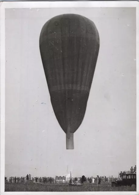 Suisse, Vue du ballon du Professeur Auguste Antoine Piccard, Vintage press silve