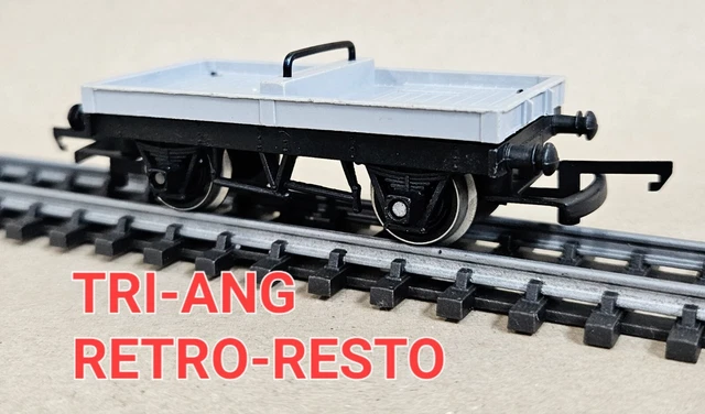 Triang R3m RESTORED BY TRI-ANG RETRO-RESTO - Tri-ang Hornby R17 Bolster Wagon ...