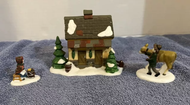 Dept 56 “Tending the New Calves” Set of 3 Accessories #58395 Heritage Village