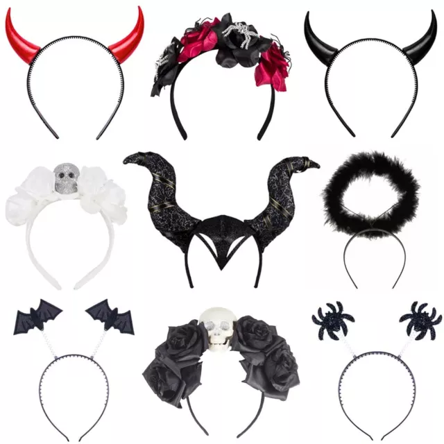 Halloween Haarreif für Erwachsene Kopfschmuck Hörner Tiara Accessoires