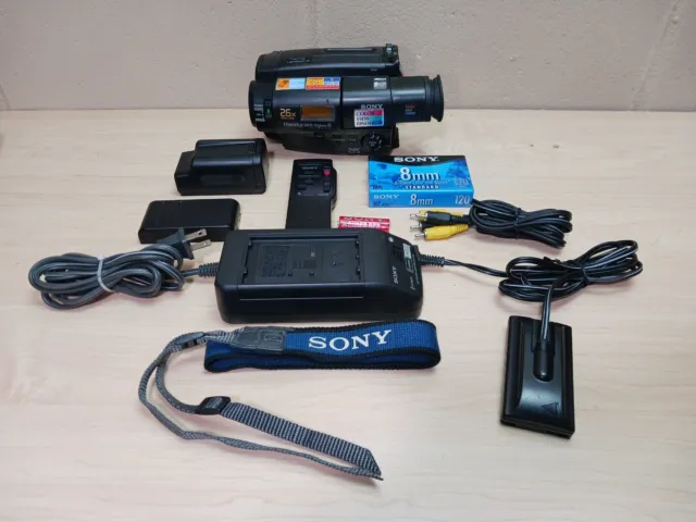 ⭐ Sony Handycam CCD-TR66 8mm Video8 Camcorder Video Transfer - Fully Tested ⭐