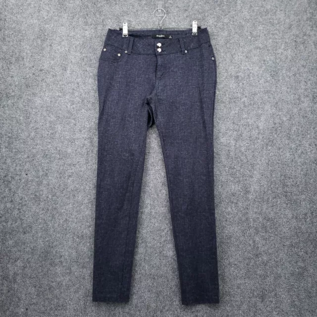 Boom Boom Jeans Womens 11 Mid-Rise Jegging 5-Pocket Stretch Dark Wash Blue Denim