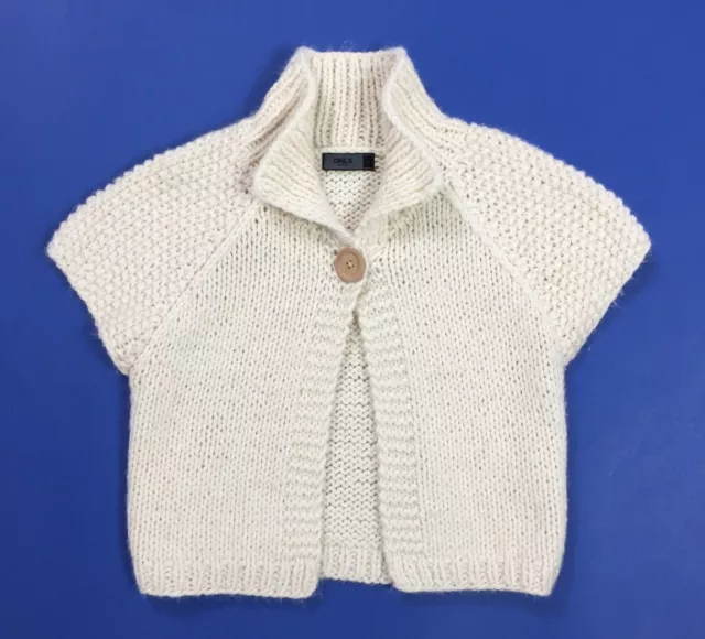 Only coprispalle golfino maglione wonda bolero S usato donna bianco top T3684