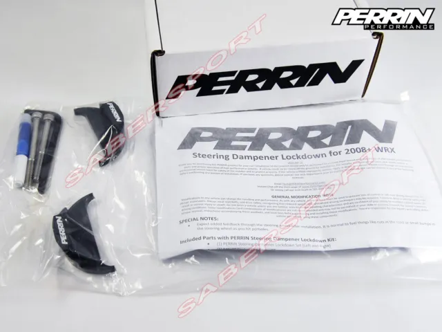 Perrin Steering Dampener Lockdown for 2008-2022 Subaru WRX & More **