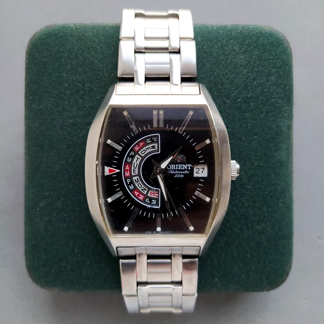 WATCH ORIENT COLLEGE NEW Multi Year Calendar Automatic Vintage BLACK CN