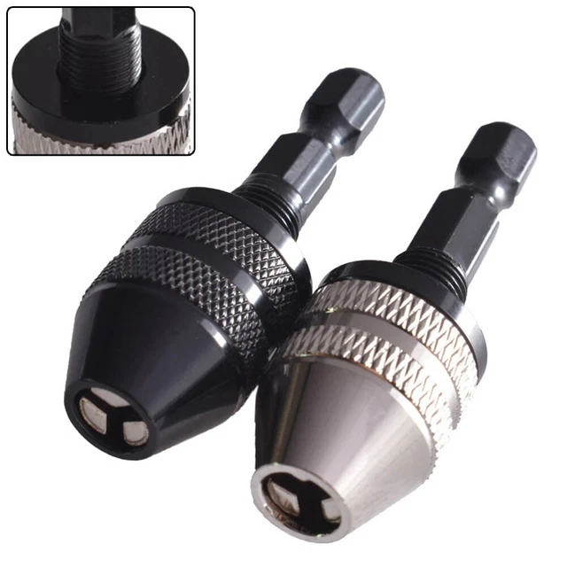 Taladro de mandril hexagonal de 1/4"" controlador de broca adaptador buena resistencia alta dureza