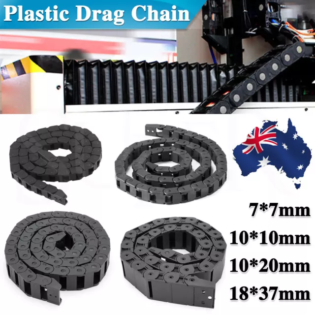 Nylon Towline Cable Drag Chain Wire Protect Carrier CNC R18/R28/R48 7/10/20mm1M