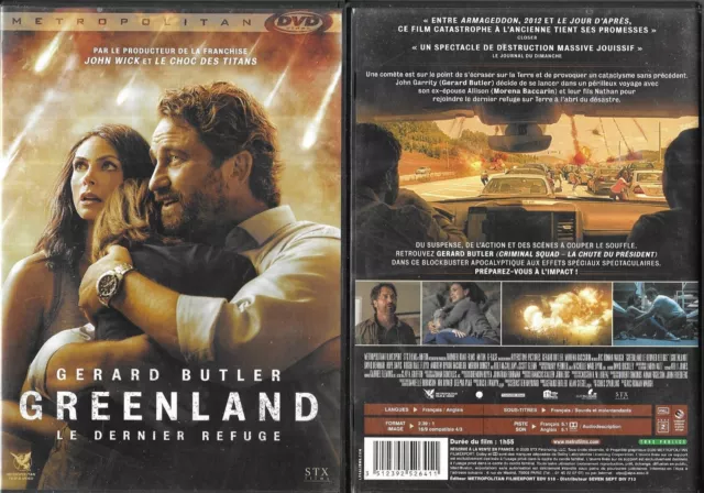 DVD - GREENLAND LE DERNIER REFUGE avec GERARD BUTLER / COMME NEUF - LIKE NEW