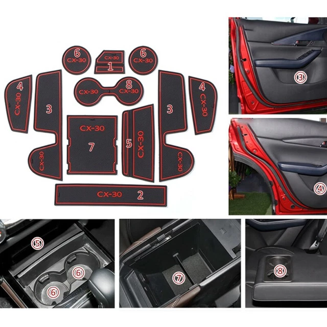 Tazza auto porta scivolosa imbottitura decorazione interna slot imbottitura per T8A4