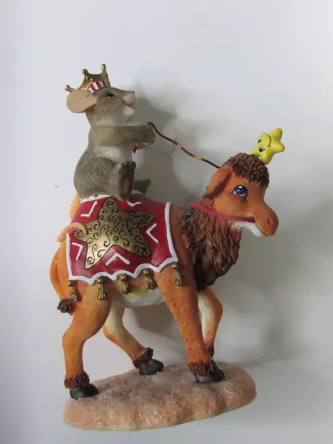 Charming Tails He Will Light The Way 87/256 Mouse Camel Star Fitz & Floyd Sparkl 2