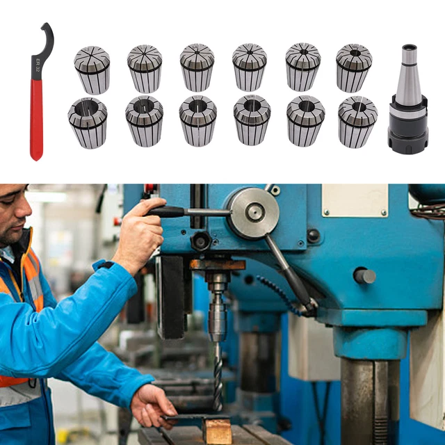 NT30-ER32 MILLING COLLET Set For CNC Milling Lathe Machine 12 Pcs ...