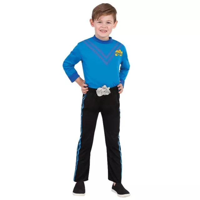 Blue Wiggles Costume Anthony Deluxe Child Top Pants Buckle Wiggle Licensed