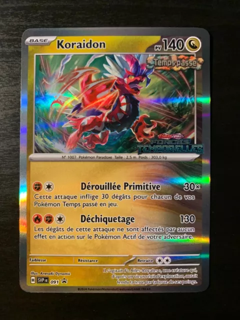 Carte Pokémon HOLO Koraidon SVP 091 Promo Ecarlate & Violet FR NEUF