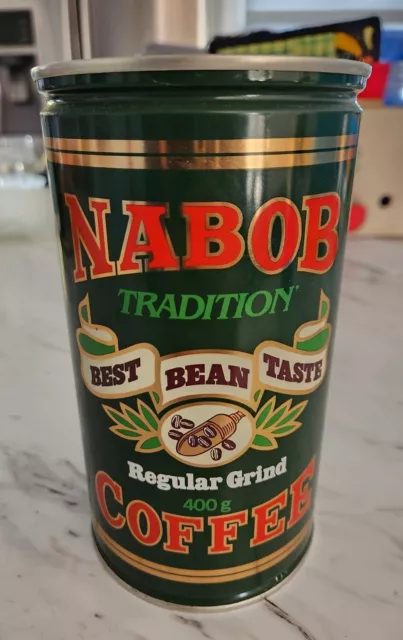 Vintage Nabob Tradition Coffee Tin New Sealed 400g