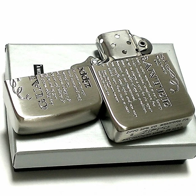 Zippo 1941 Reprint Replica Guarantee Silver Nickel Antique Lighter Brass Japan 3