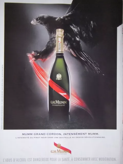 Press Advertising - Champagne Mumm Large Cordon Pinot Noir Intensity - Ad