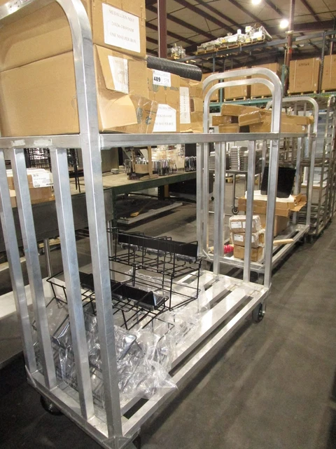Aluminum 2-Tier 60X24 Cooler Carts