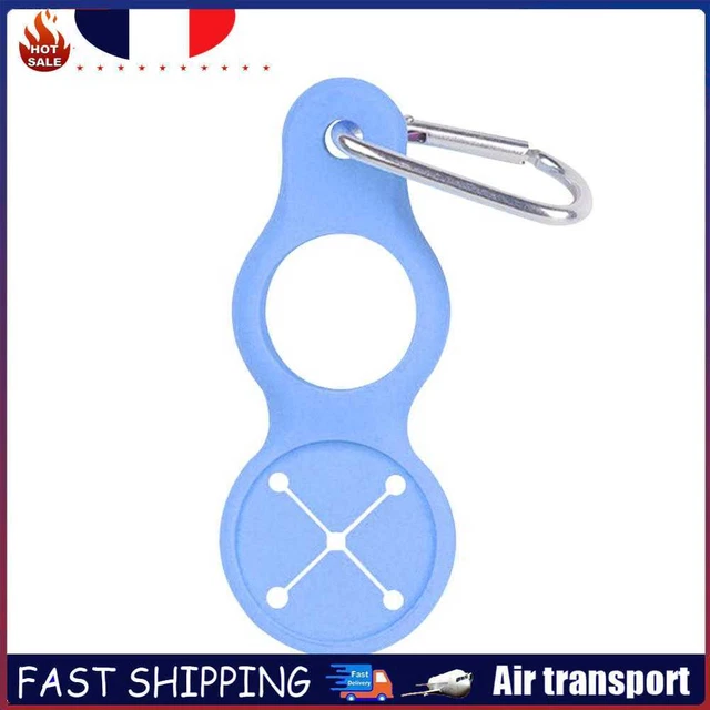 Sports Water Bottle Holder Buckle Carabiner Camping Towel Hook (Blue)