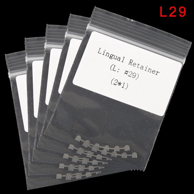 10pcs/ 5 packs Dental Orthodontic Bondable Lingual Retainer Mesh Base Marked L29