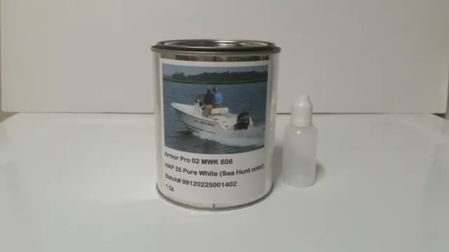 Ice Blue gelcoat (Sea Hunt Boats color ) repair kit without Wax & Hardner 1 pint