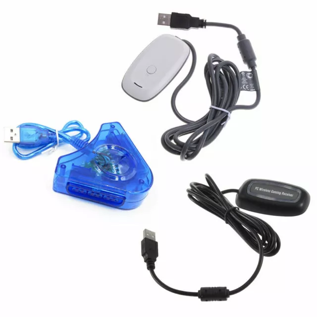 Black/white PC Wireless Controller Gaming USB Receiver Adapter for XBOX 360 A3GE